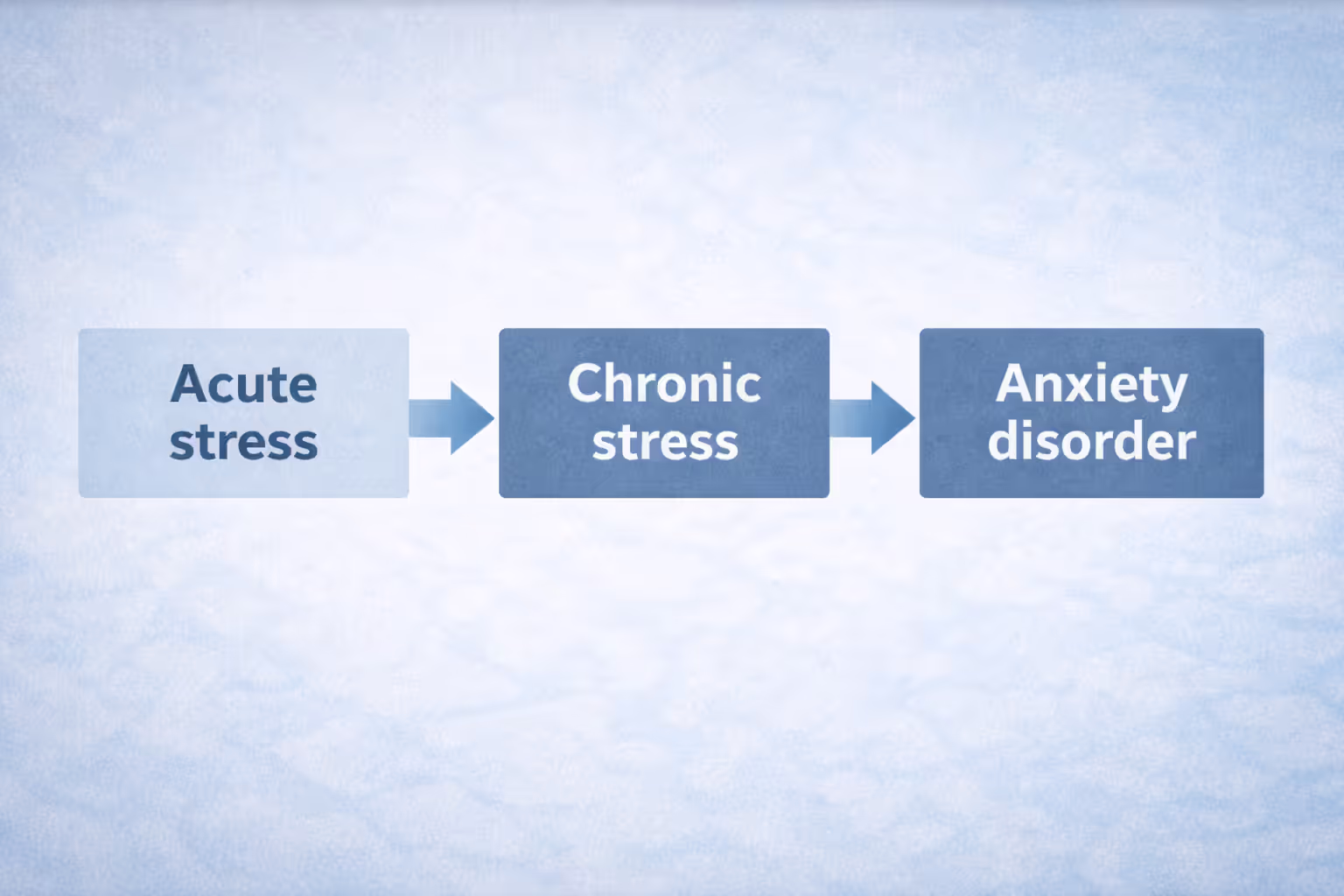 Transition from chronic stress to anxiety disorder