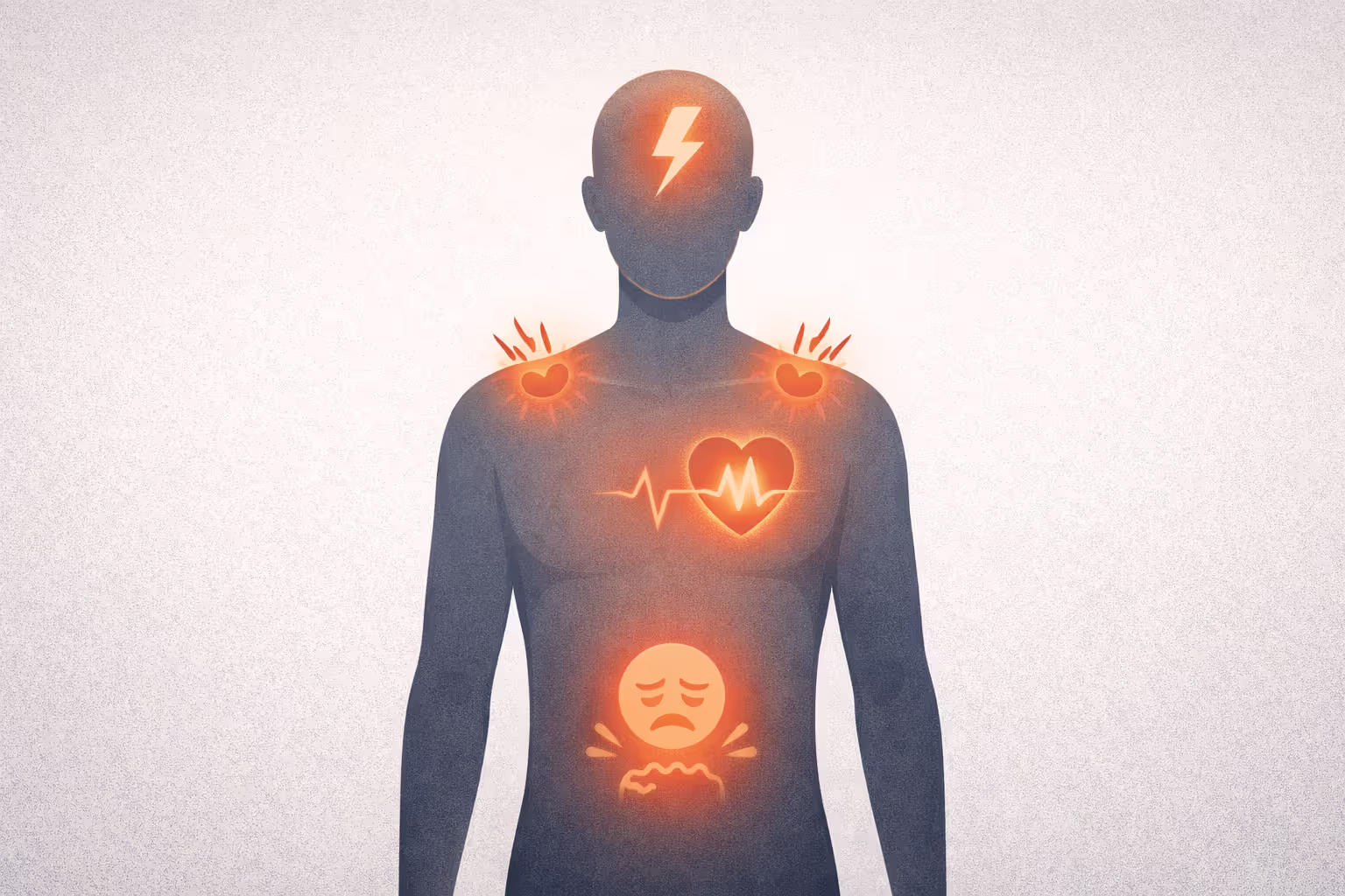 Physical manifestations of anxiety in the body