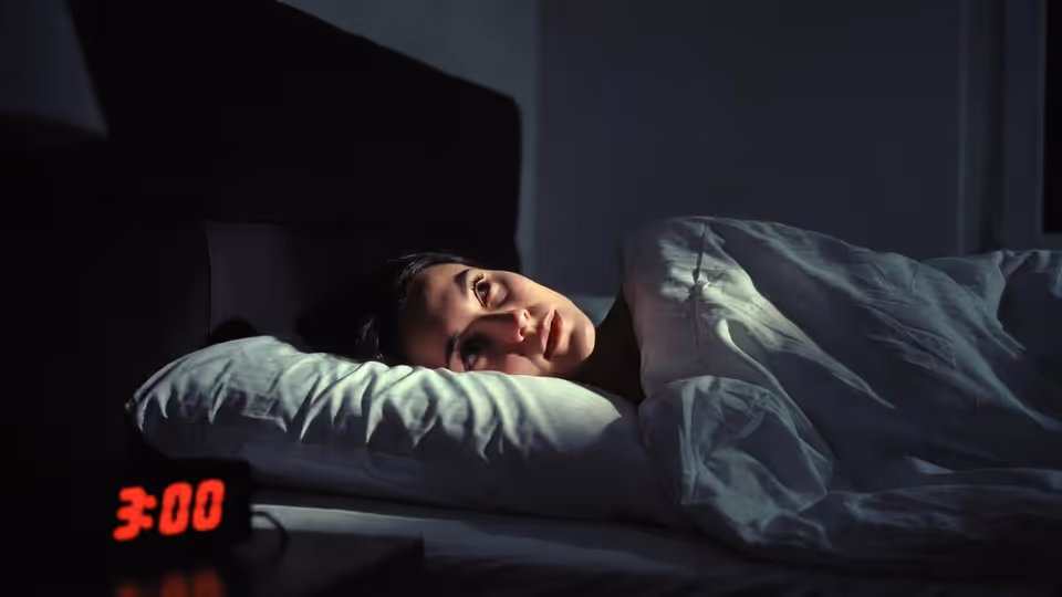 A person cannot sleep at night because of obsessive thoughts