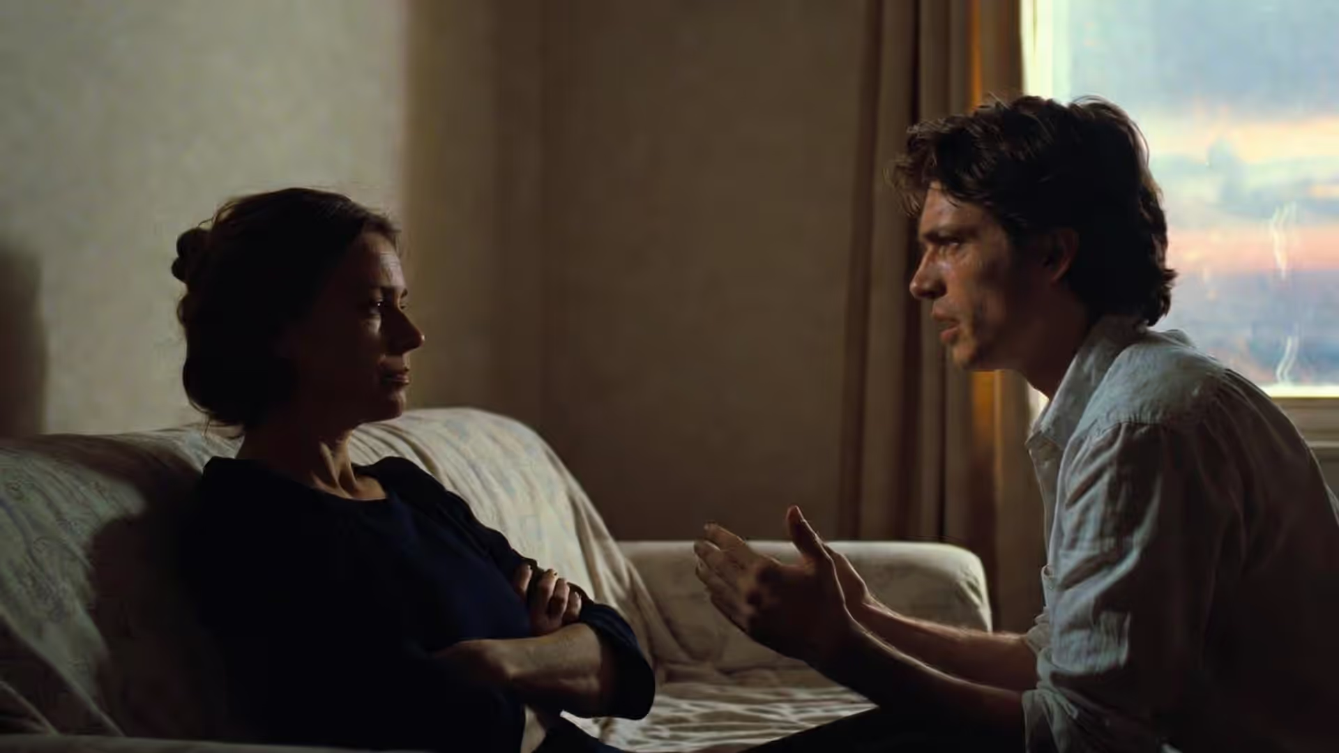 Silent treatment in relationships: partners sitting together in silence after a conflict