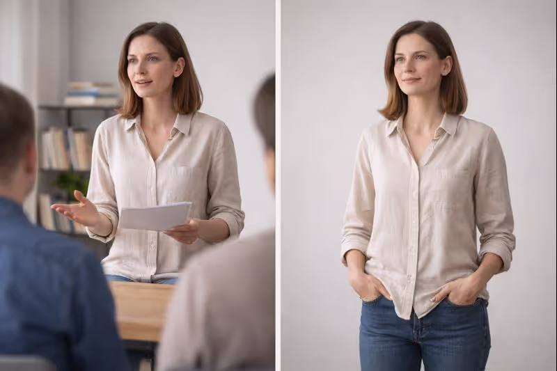 Visual comparison of task-specific confidence and overall self-regard